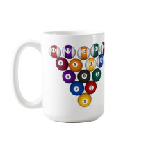 Pool: Billiard Balls: Billiards: Coffee Mug