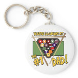 Pool/Billiards #1 Dad Father's Day Gift keychains