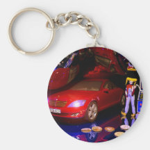 Pool games cards casino art key chain