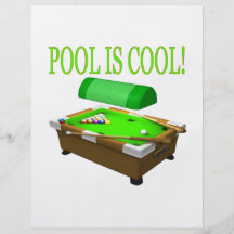 Pool Is Cool Personalized Flyer