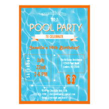 Pool Party Invitation