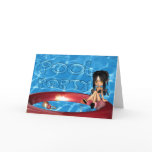 Pool Party Invitation Greeting Card