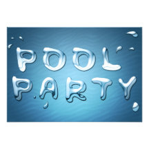 pool party invitation : liquids