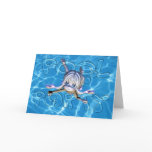 Pool Party Invitation with Moonies Cutie Pie Cards