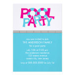 Pool Party Invitations
