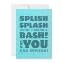 Pool Party Splish Splash Invitation
