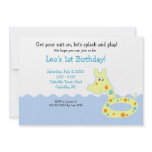 POOL Party Swimming Tube 5x7  Birthday Invitations