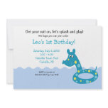 POOL Party Swimming Tube 5x7  Birthday Invitations