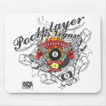 Pool Player For Life Mousepads