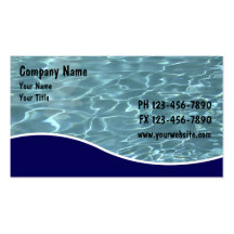 Pool Service Cards Business Card Template