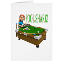 Pool Shark 2 Greeting Card