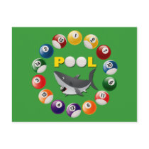 POOL SHARK POST CARDS