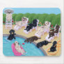 Pool Side Party Labradors Painting