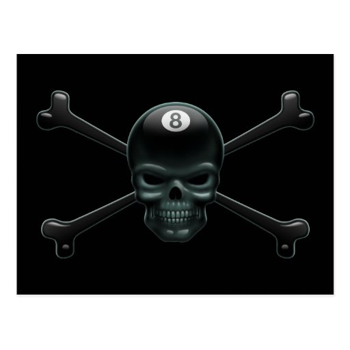Pool Skull II Postcards