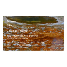 Pools Yellowstone Hydrothermal Hot Spring Business Card Template