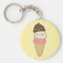 Poop on Ice Cream Key Chains