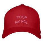 "POOP PATROL" embroidered on  cap embroidered hats