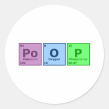 Poop Round Stickers