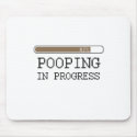 Pooping in progress baby t-shirt mousepads