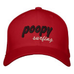 poopy surfing cap embroidered hats