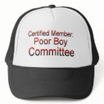 Poor Boy Committee hats