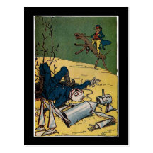Poor Scarecrow and TinMan Postcard