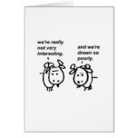 Poorly Drawn Goats Greeting Card