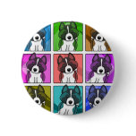 Pop Art Akita buttons