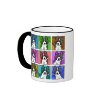 Pop Art Akita Coffee Mugs