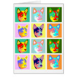 Pop Art Australian Cattle Dog Greeting Cards