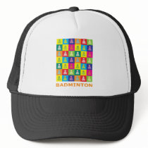 Pop Art Badminton Hats