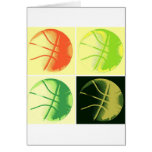 Pop Art Basketball Greeting Card