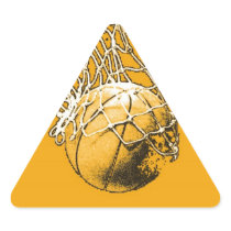 Pop Art Basketball Triangle Sticker