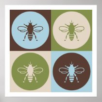 Pop Art Bee Poster