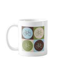 Pop Art Bicycling Mugs