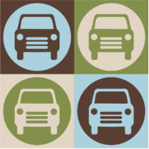 Pop Art Car Photo Cut Outs