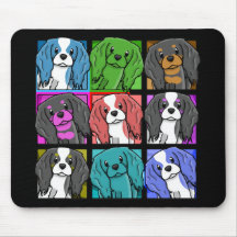 Pop Art Cavalier King Charles Spaniel Mousemats