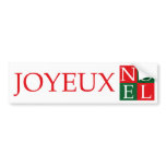 Pop Art Christmas NOEL bumper stickers