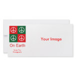 Pop Art Christmas PEACE Photo Card Template