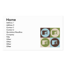 Pop Art Climbing Business Card Template