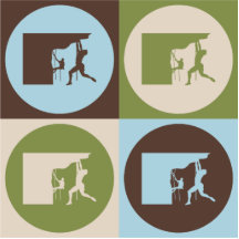 Pop Art Climbing Photo Cut Out