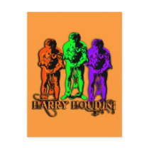 Pop Art Colourful Houdini Triple Image Postcards