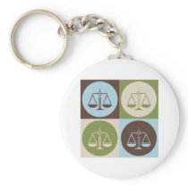 Pop Art Criminal Justice Key Chain