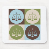 Pop Art Criminal Justice Mouse Pads