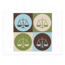 Pop Art Criminal Justice Postcards