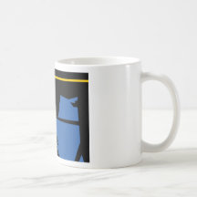 Pop Art Cyclist Coffee Mugs