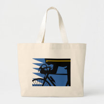 Pop Art Cyclist Tote Bag