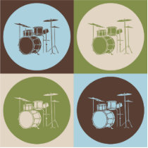 Pop Art Drums Cut Out