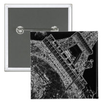Pop Art Eiffel Tower Paris Buttons