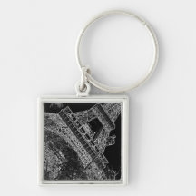 Pop Art Eiffel Tower Paris Keychain